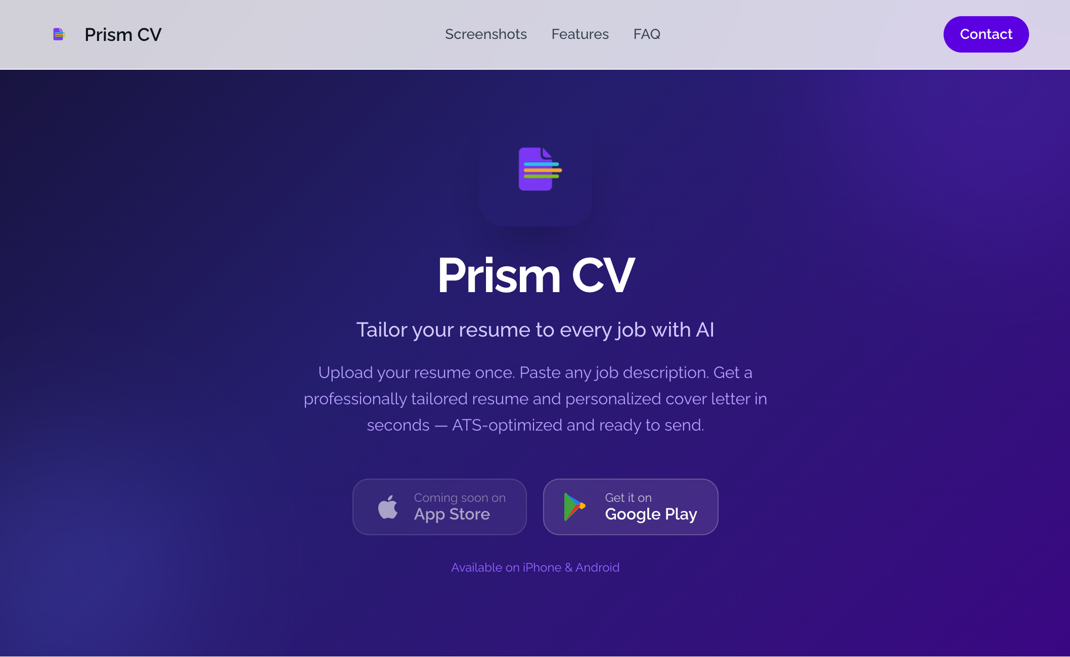 Prism CV