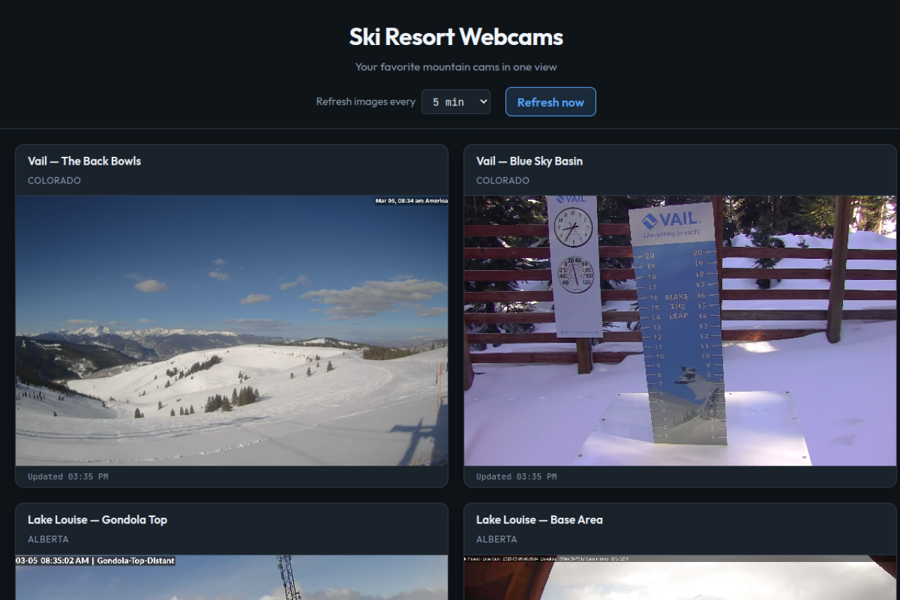 Ski Resort Webcams